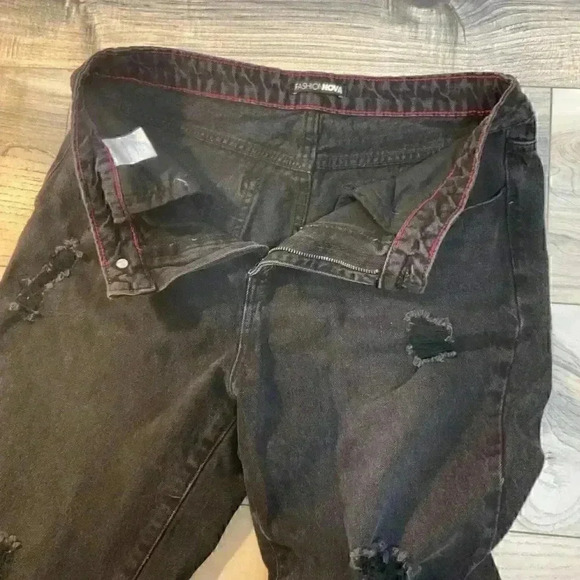 FASHION NOVA BLACK JEANS 100% COTTON SIZE 11 - Picture 7 of 8